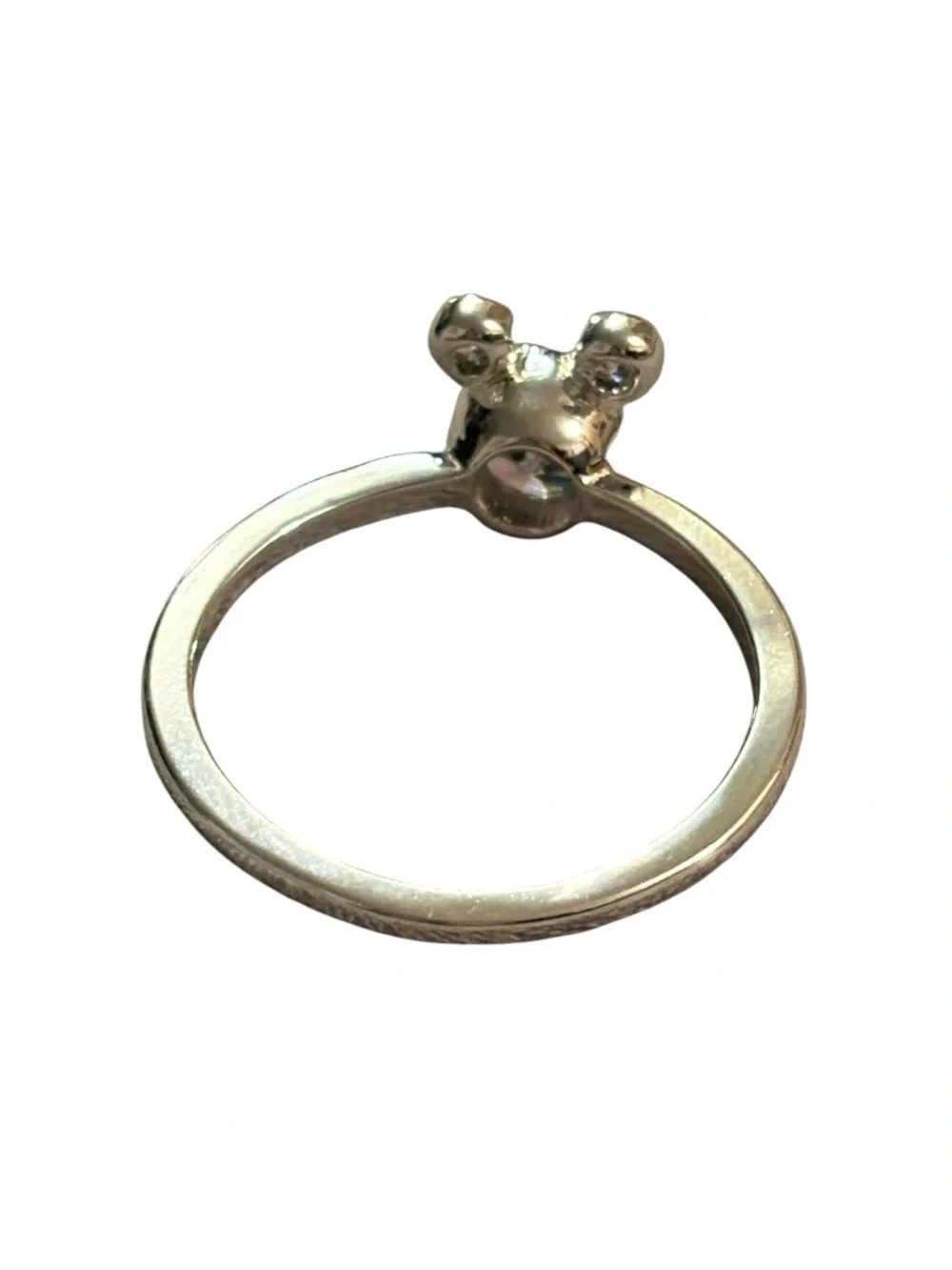 Mickey silver tone ring